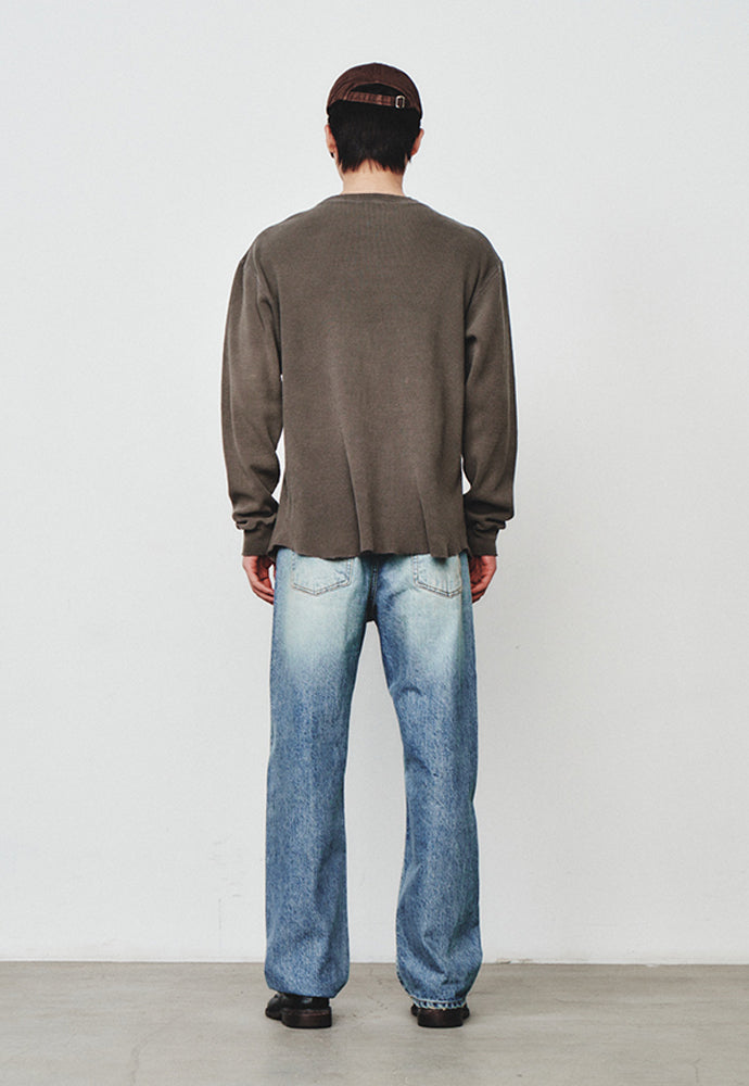 Art if acts - Garment Dyed Waffle Sleeve (Mud Brown) product image 3 | TRAB K-Fashion Australia