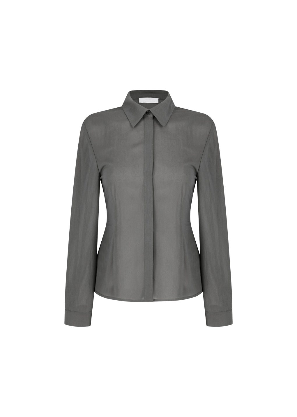 Amomento - Sheer cotton shirt (Grey) product image 7 | TRAB K-Fashion Australia