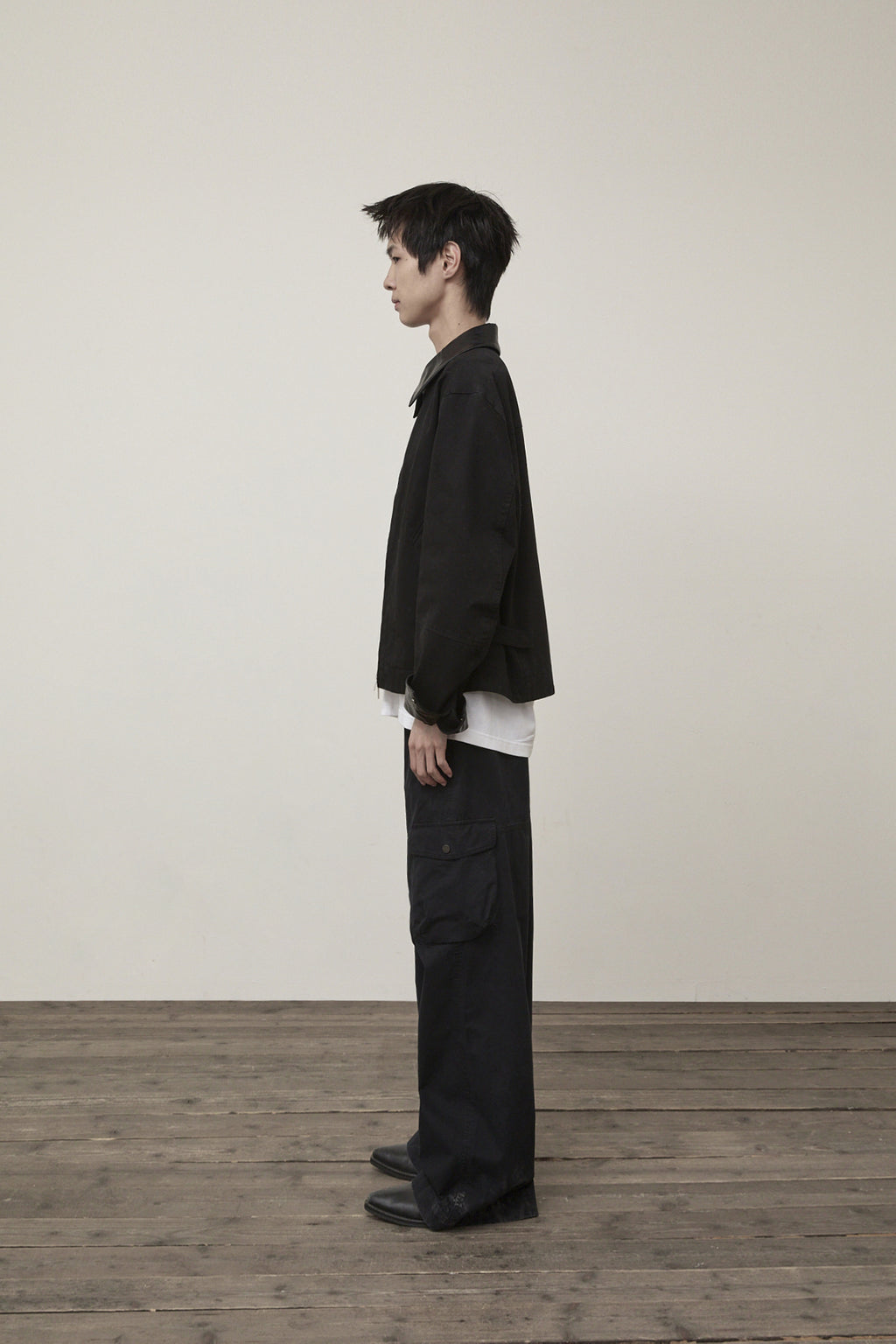 Matin Kim - Washed Wide Cargo Pants (Black) product image 6 | TRAB K-Fashion Australia