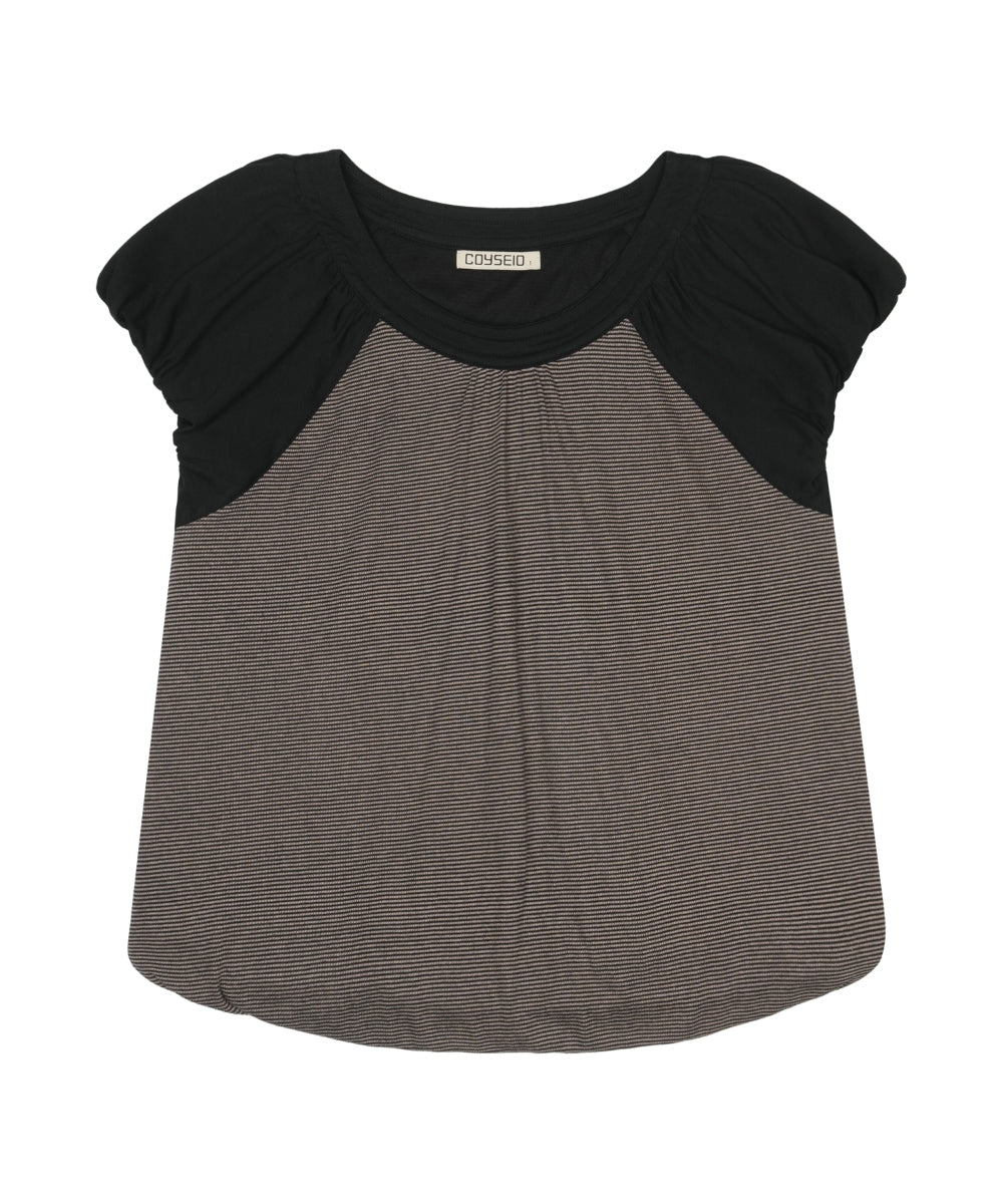 Coyseio - Puff Shirring T-Shirt (Black) product image 14 | TRAB K-Fashion Australia