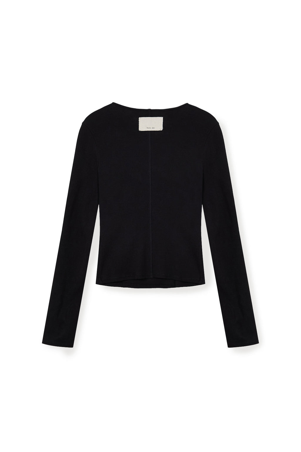 Matin Kim - Snap Detail Slim Top (Black) product image 3 | TRAB K-Fashion Australia