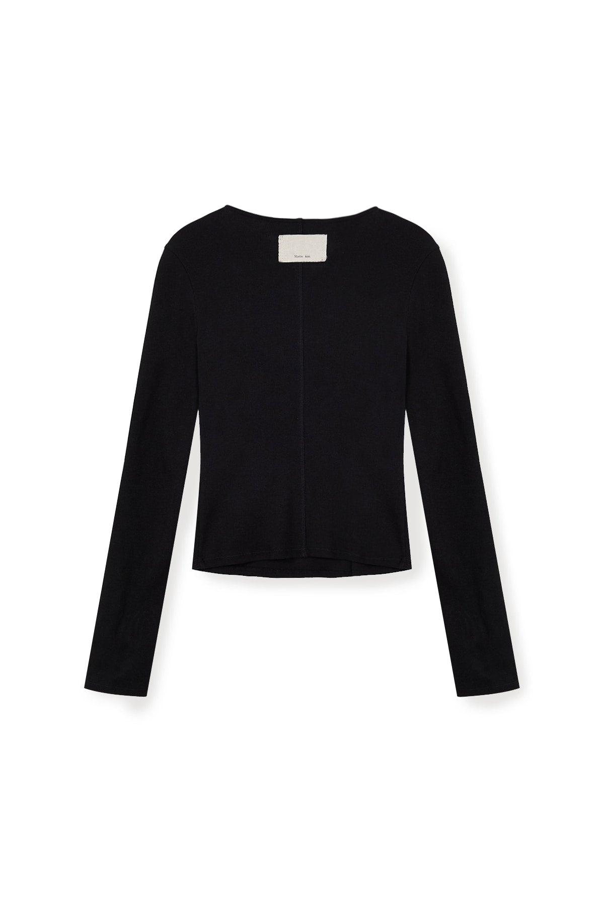 Matin Kim - Snap Detail Slim Top (Black) product image 3 | TRAB K-Fashion Australia
