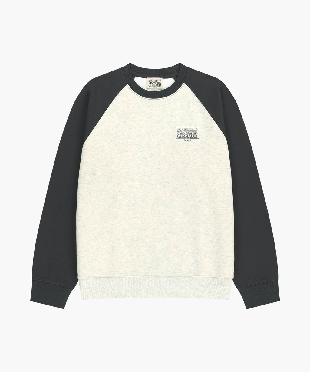 Marithe & Francois Girbaud - Small Classic Logo Color Block Sweatshirt (Charcoal) product image 6 | TRAB K-Fashion Australia
