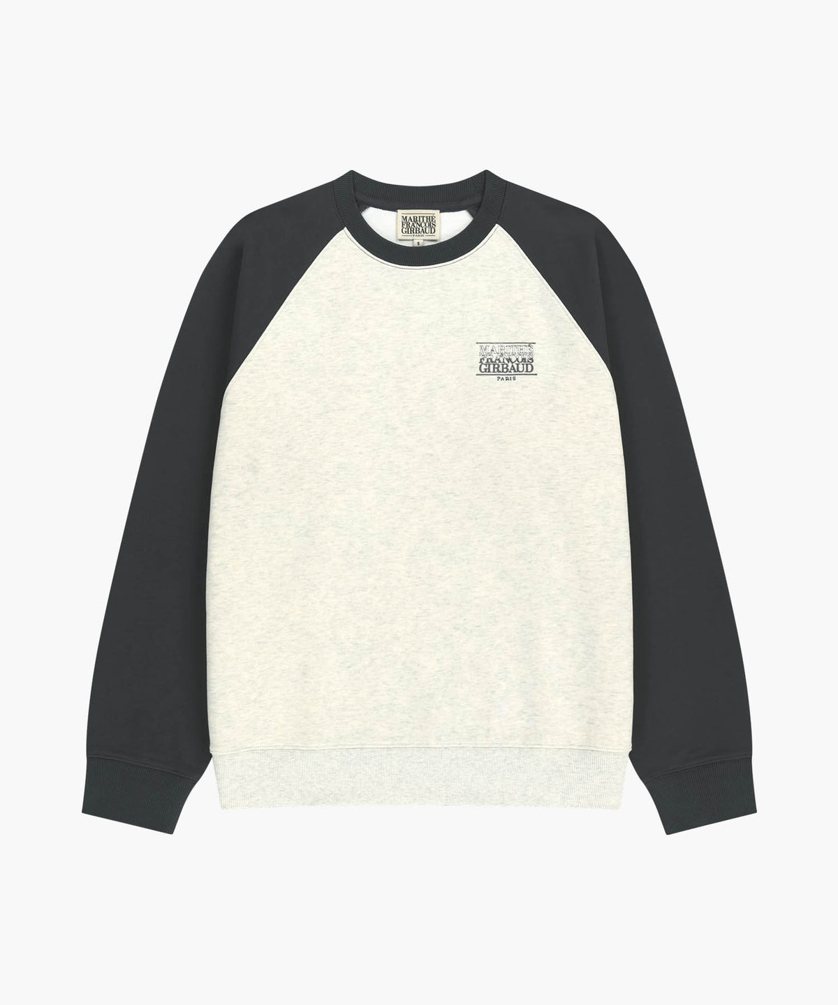 Marithe & Francois Girbaud - Small Classic Logo Color Block Sweatshirt (Charcoal) product image 6 | TRAB K-Fashion Australia