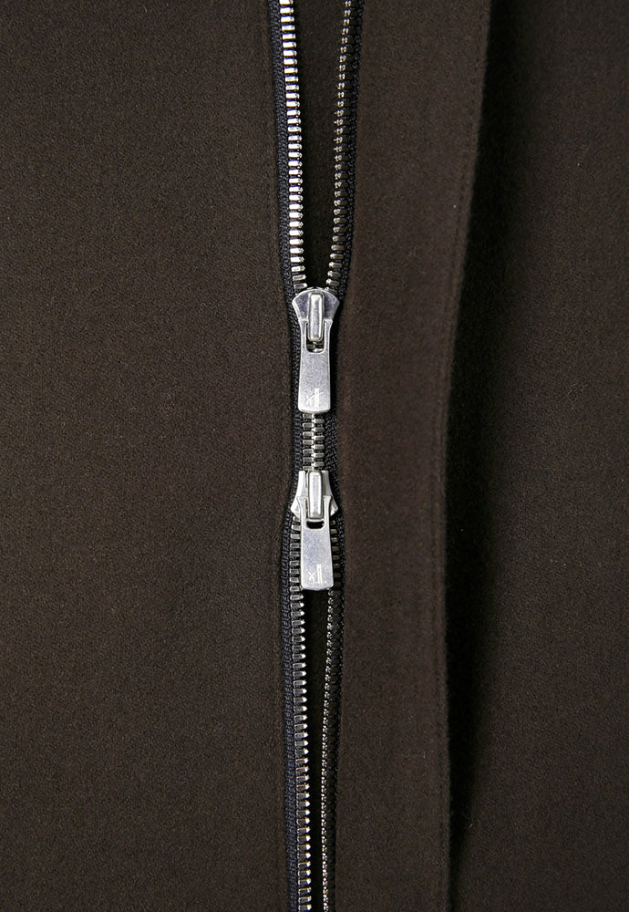 Tonywack - Virgin Wool Cropped Blouson Jacket (Dark Brown) product image 12 | TRAB K-Fashion Australia