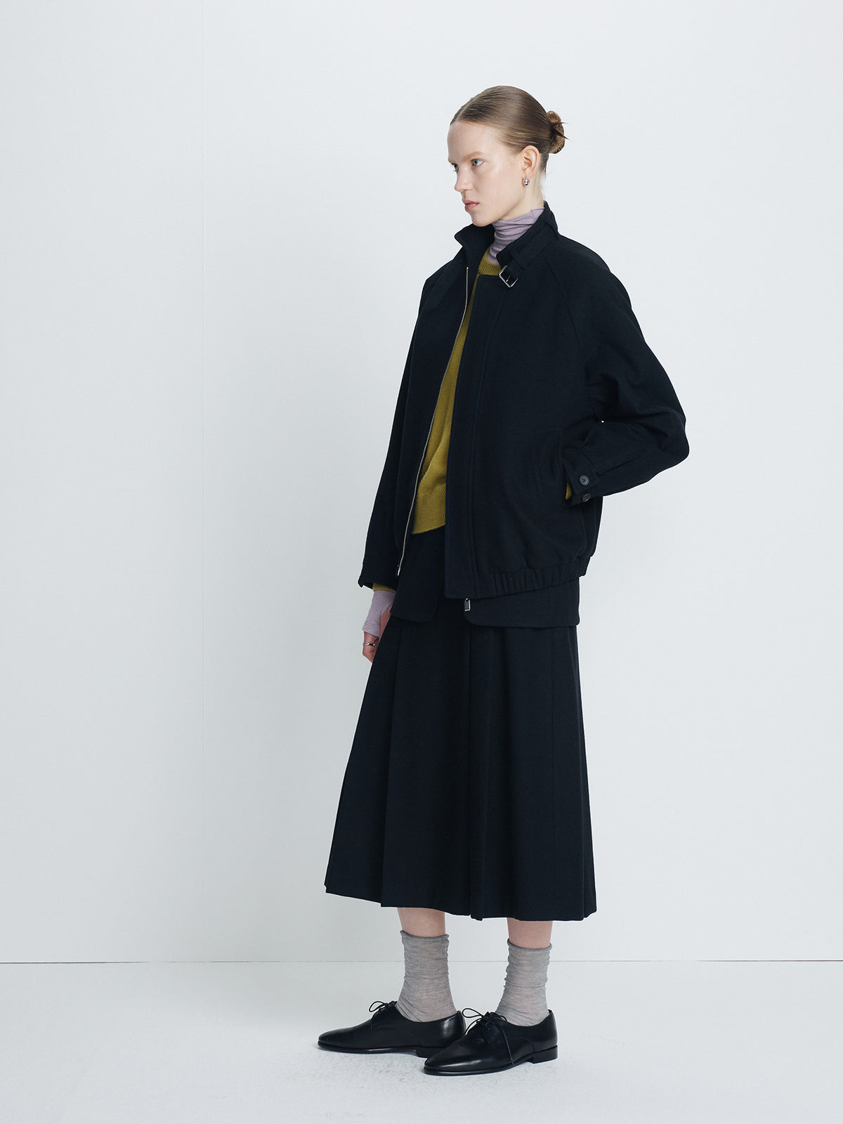 Tonywack - Wool Double-Layered Skirt (Black) product image 7 | TRAB K-Fashion Australia