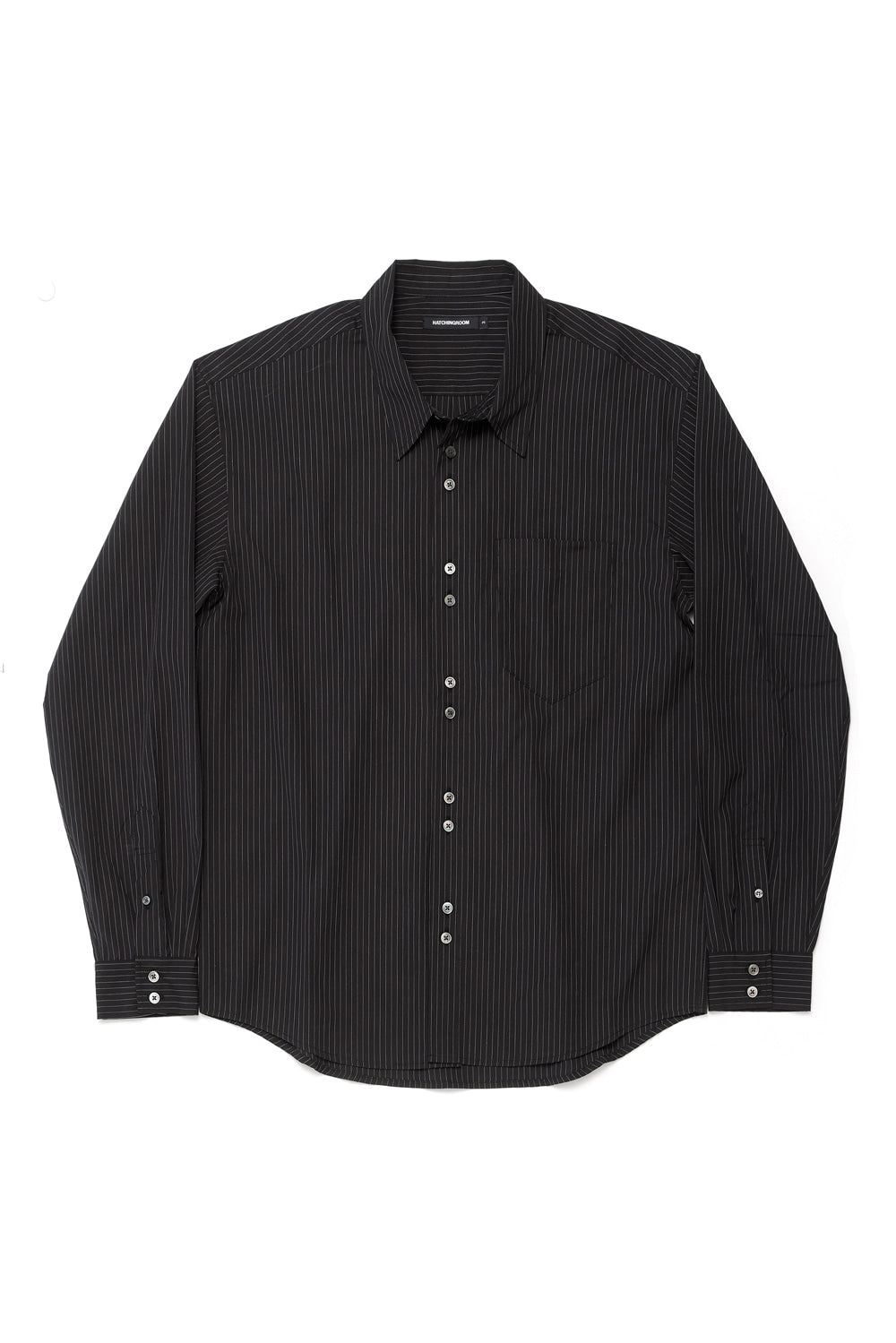 Hatchingroom - Rana Shirt Pin Stripe (Black) product image 1 | TRAB K-Fashion Australia
