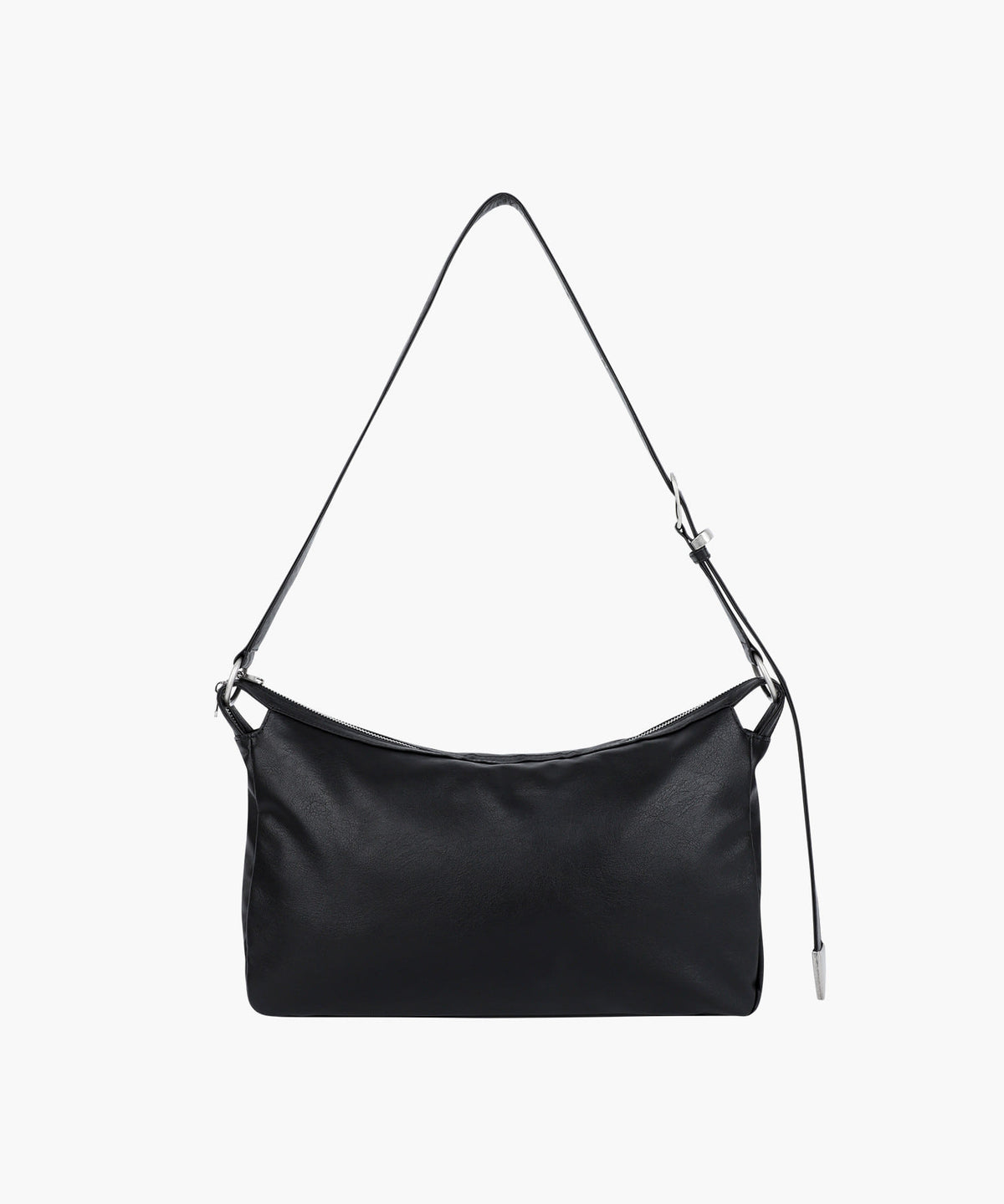 Marithe & Francois Girbaud - Classic Logo Zip Buckle Shoulder Bag (Black) product image 3 | TRAB K-Fashion Australia