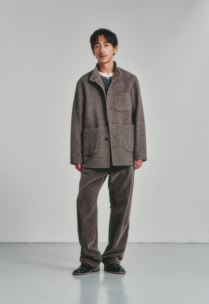 Art if acts - Handmade High Collar Coat (Espresso) product image 1 | TRAB K-Fashion Australia