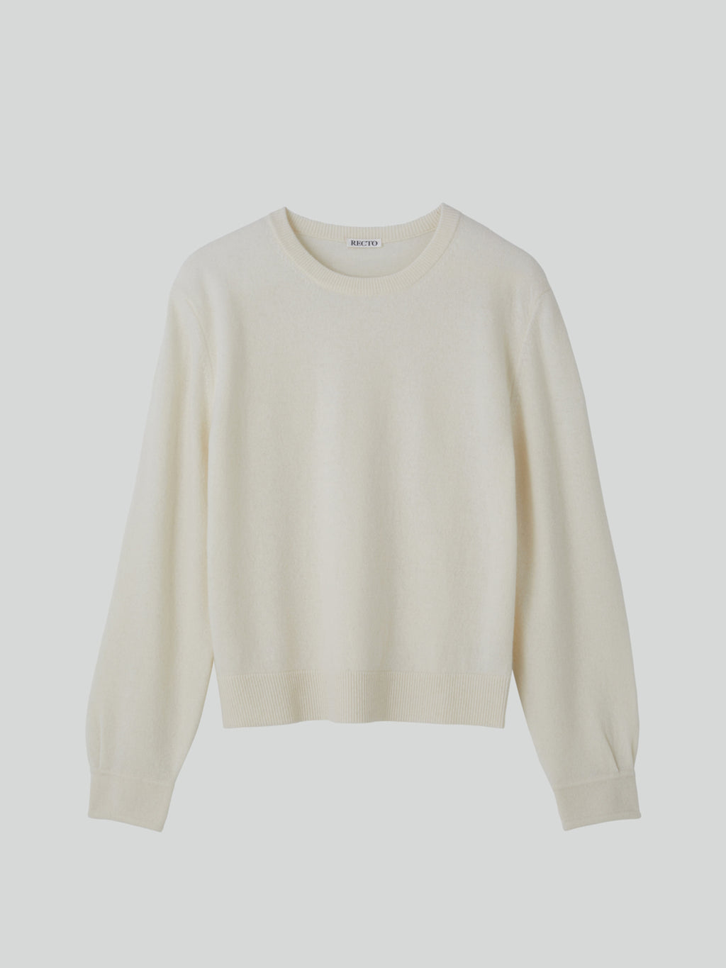 Recto - Shirt Cuffs Detail Knit Top (Cream) product image 10 | TRAB K-Fashion Australia