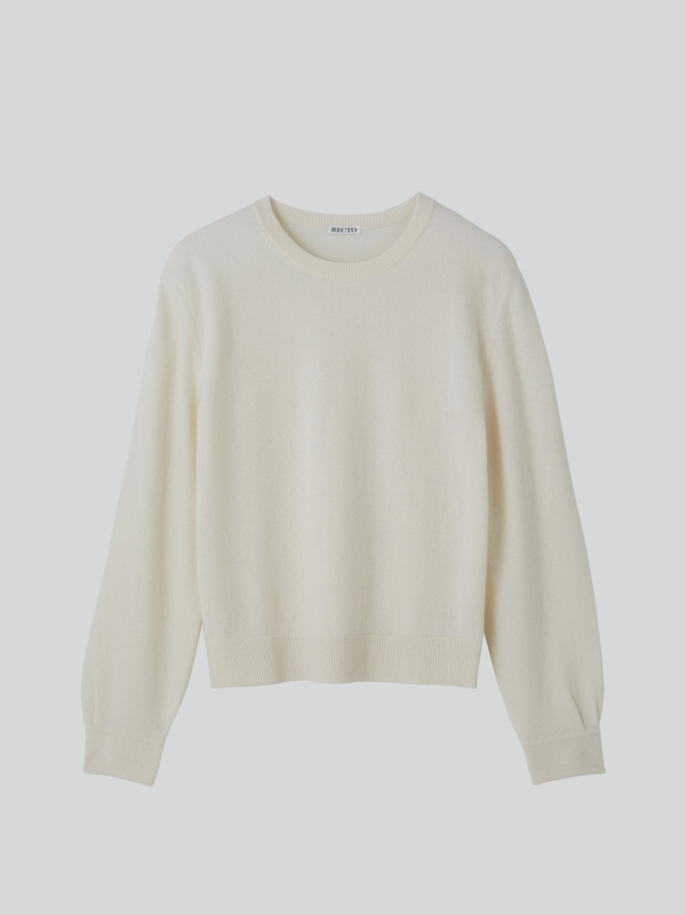 Recto - Shirt Cuffs Detail Knit Top (Cream) product image 10 | TRAB K-Fashion Australia