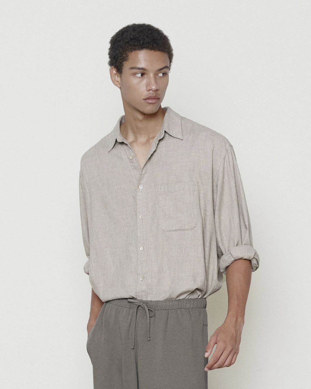Brownyard - [Pre-Order – Ships September 18] Steady Shirt (Beige) product image 1 | TRAB K-Fashion Australia