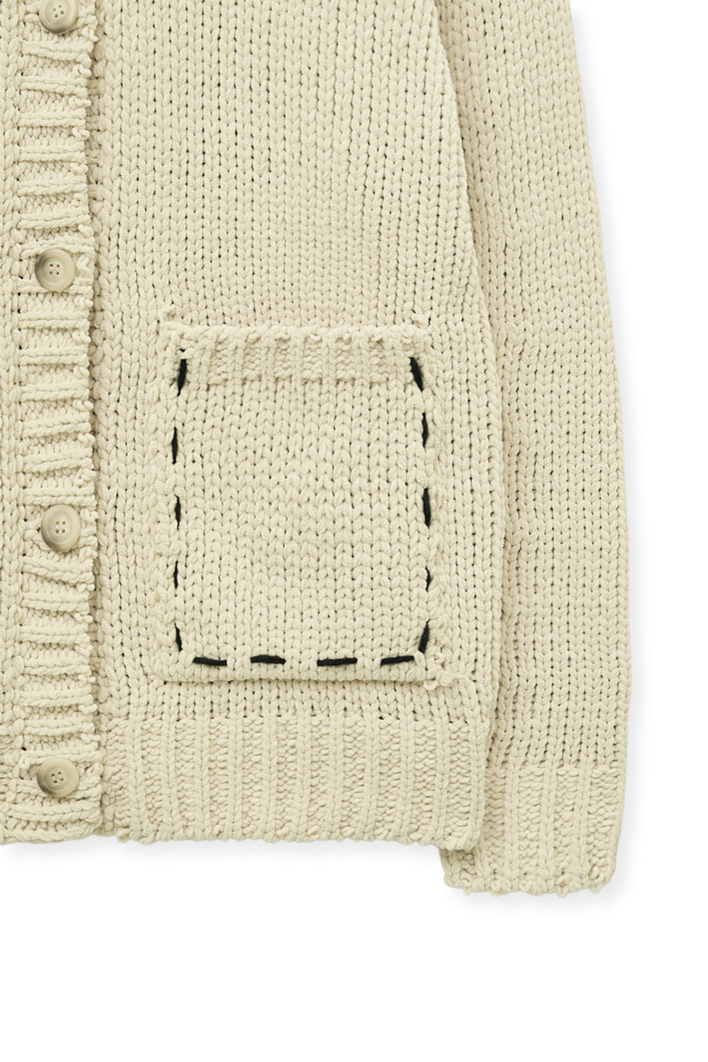 Matin Kim - Handmade Collar Knit Cardigan (Butter) product image 5 | TRAB K-Fashion Australia
