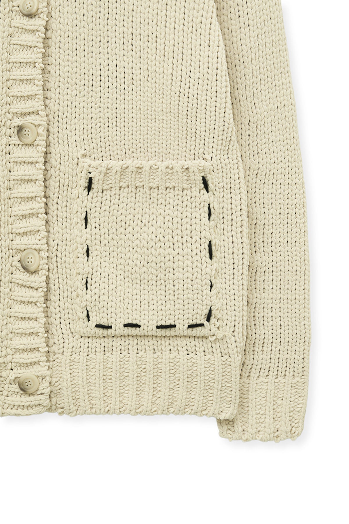 Matin Kim - Handmade Collar Knit Cardigan (Butter) product image 5 | TRAB K-Fashion Australia