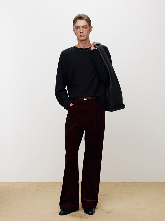 Tonywack - Cotton Cashmere Long Sleeve Top (Dark Navy) product image 7 | TRAB K-Fashion Australia