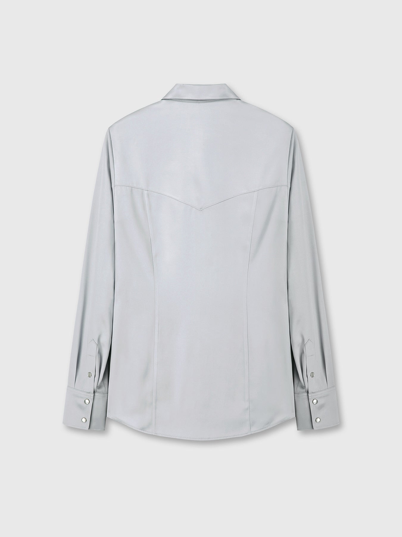 Tonywack - Satin Regular-Fit Shirt (Silver) product image 9 | TRAB K-Fashion Australia