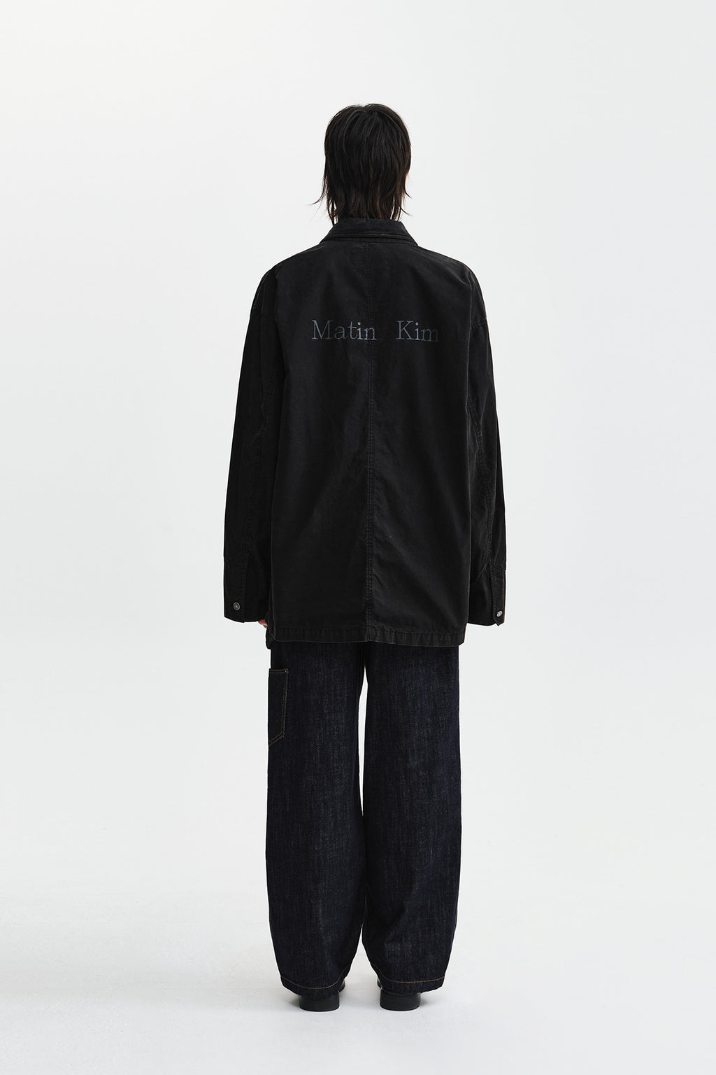 Matin Kim - Vintage Waxed Work Jacket (Black) product image 8 | TRAB K-Fashion Australia