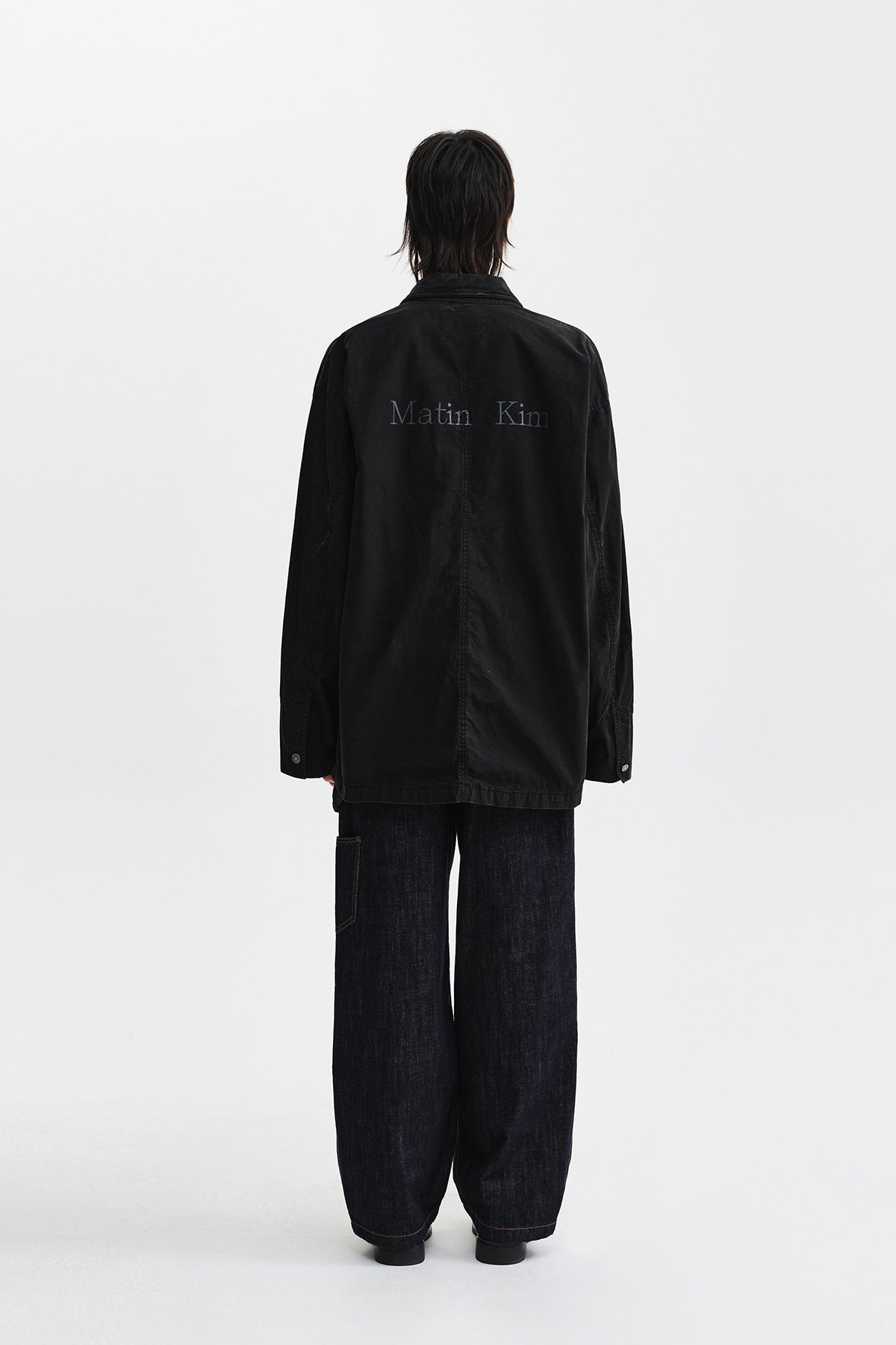 Matin Kim - Vintage Waxed Work Jacket (Black) product image 8 | TRAB K-Fashion Australia