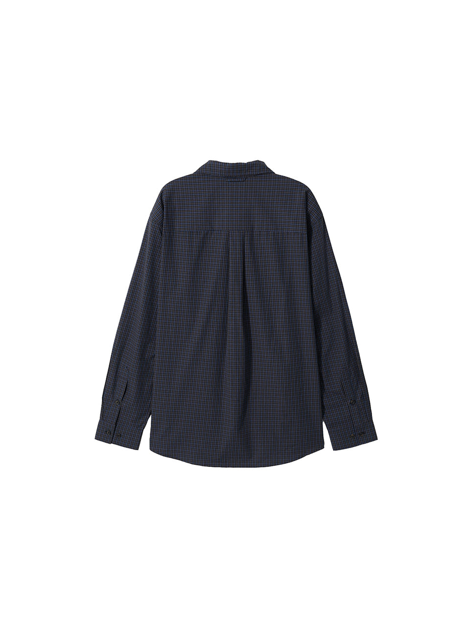 Kijun - Soft Check Shirt (Navy) product image 9 | TRAB K-Fashion Australia