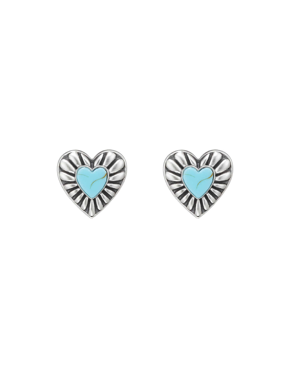 Numbering - Heart Turquoise Earrings #8262 product image 5 | TRAB K-Fashion Australia