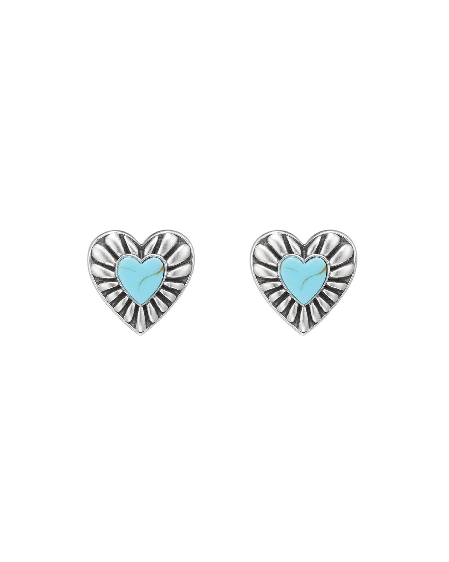 Numbering - Heart Turquoise Earrings #8262 product image 5 | TRAB K-Fashion Australia