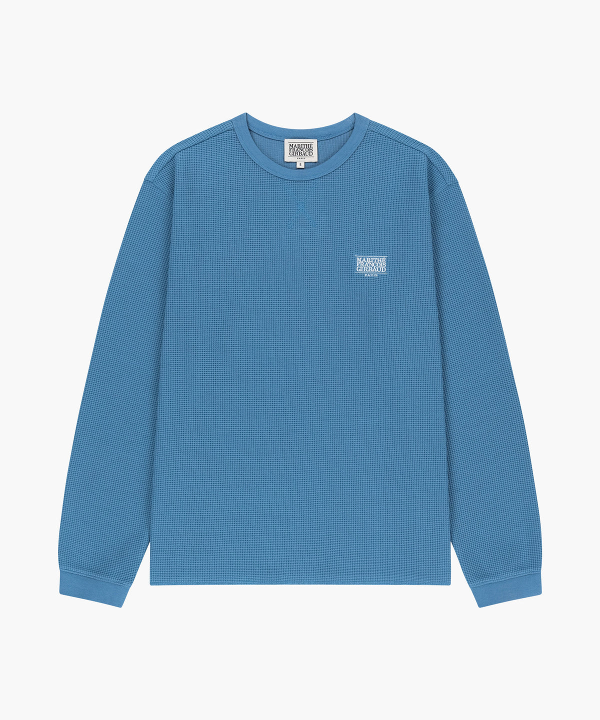 Marithe & Francois Girbaud - Waffle Long Sleeve Tee (Blue) product image 5 | TRAB K-Fashion Australia