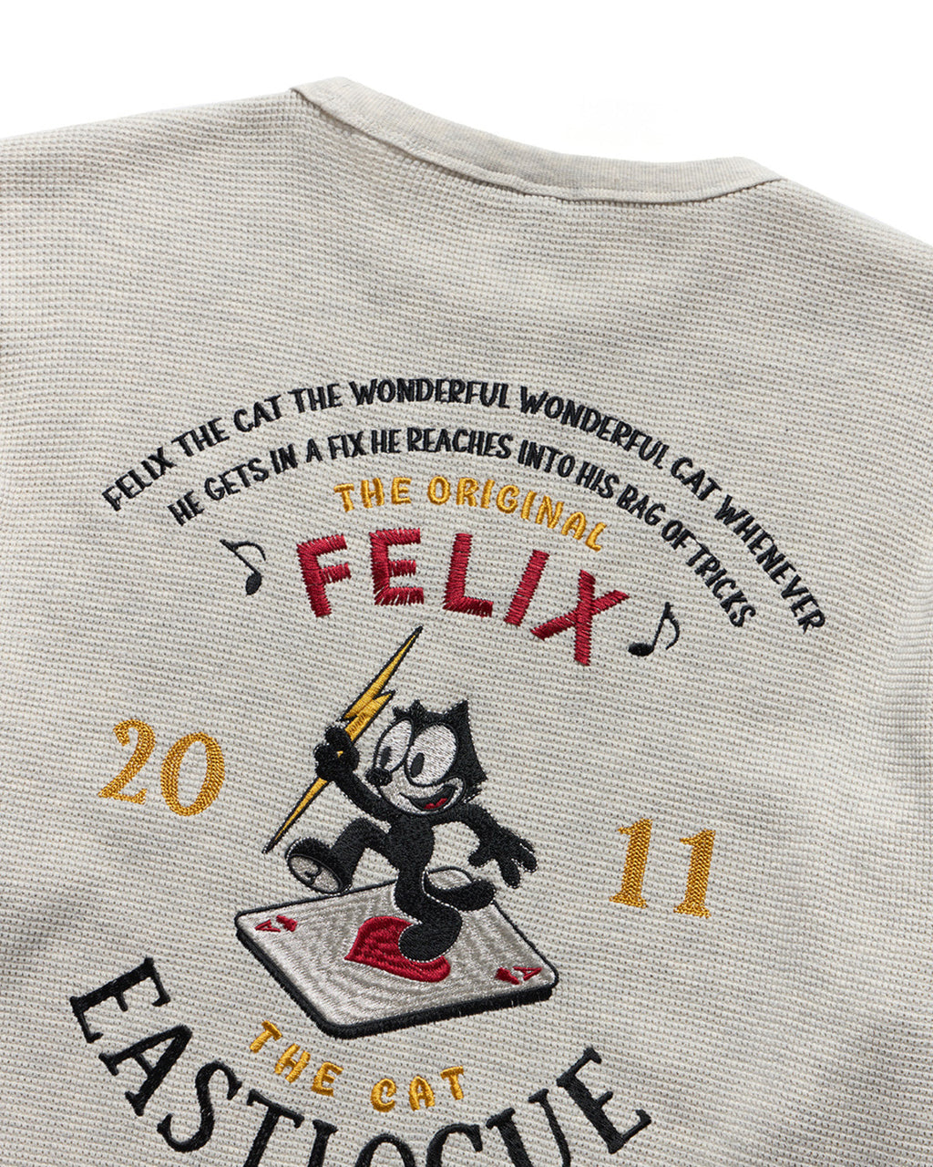 Eastlogue - Felix Souvenir Embroidered L.s T-shirts (Oatmeal) product image 4 | TRAB K-Fashion Australia
