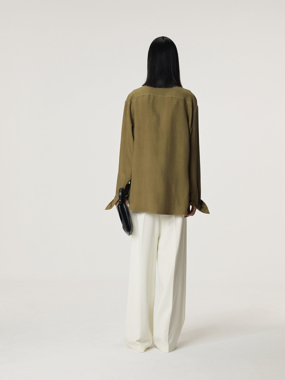 Recto - Vintage Jacquard Shirt (Khaki) product image 4 | TRAB K-Fashion Australia