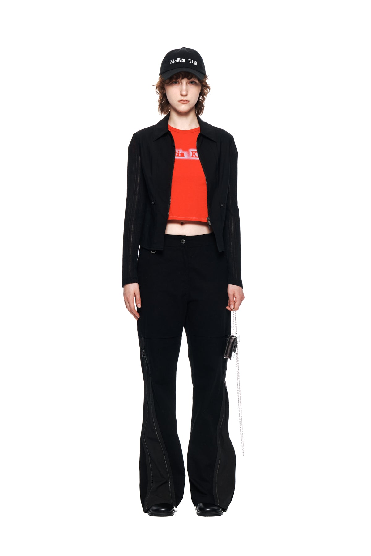 Matin Kim - Zipper Point Boots Cut Pants (Black) product image 5 | TRAB K-Fashion Australia