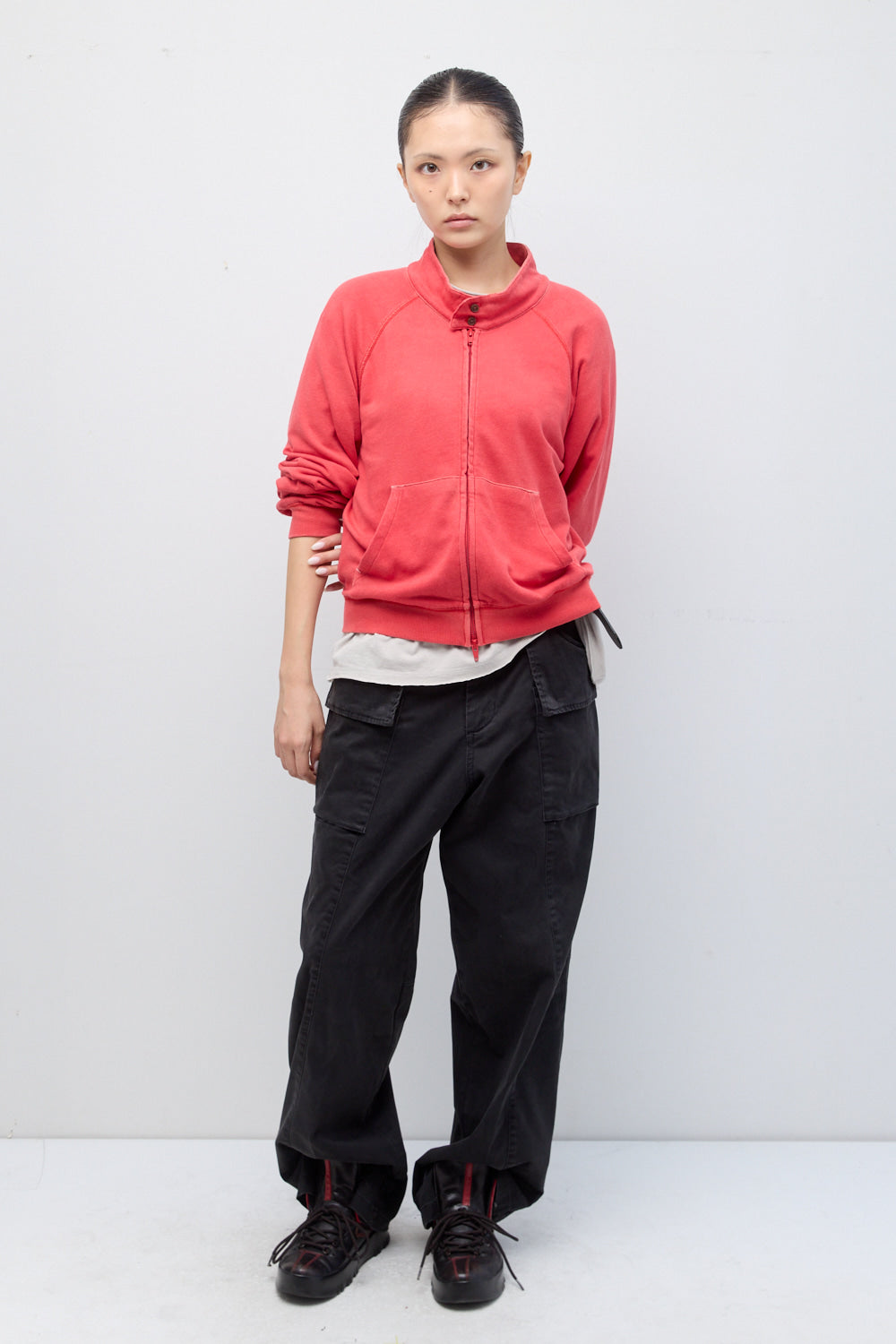 Hatchingroom - VTG Harrington Cardigan (Bleached Red) product image 5 | TRAB K-Fashion Australia