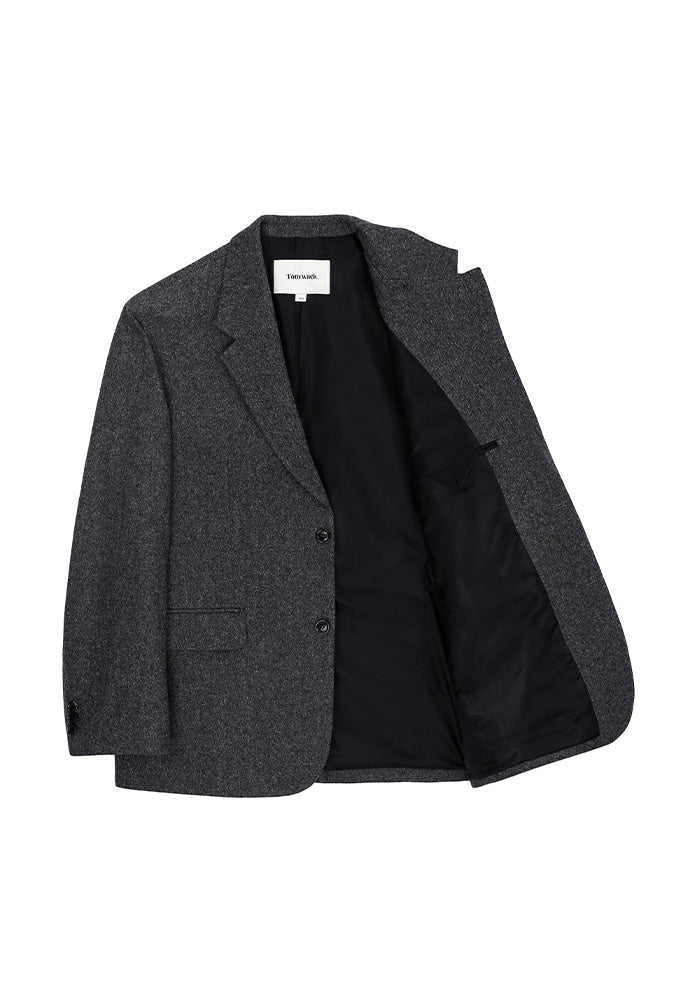 Tonywack - Signature 2-Button Blazer (Donegal Tweed Grey) product image 6 | TRAB K-Fashion Australia