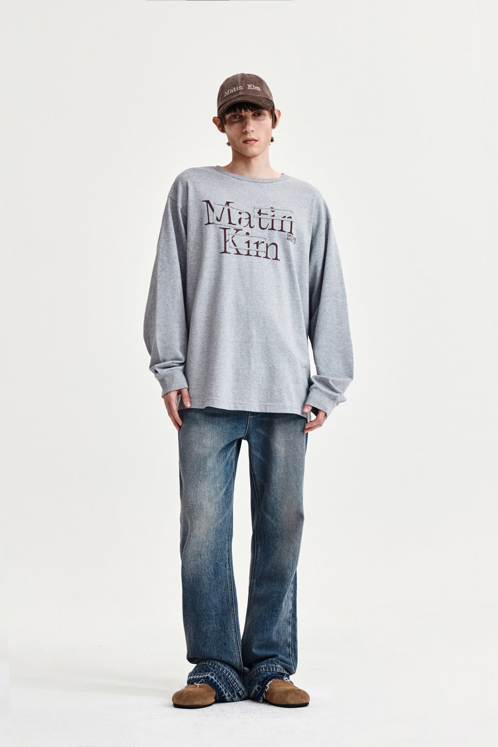 Matin Kim - Washed Flare Denim Pants (Light Blue) product image 9 | TRAB K-Fashion Australia