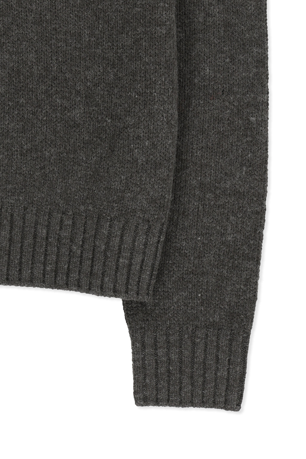 Matin Kim - Matin Button Point Henley Neck Logo Knit Top (Charcoal) product image 4 | TRAB K-Fashion Australia