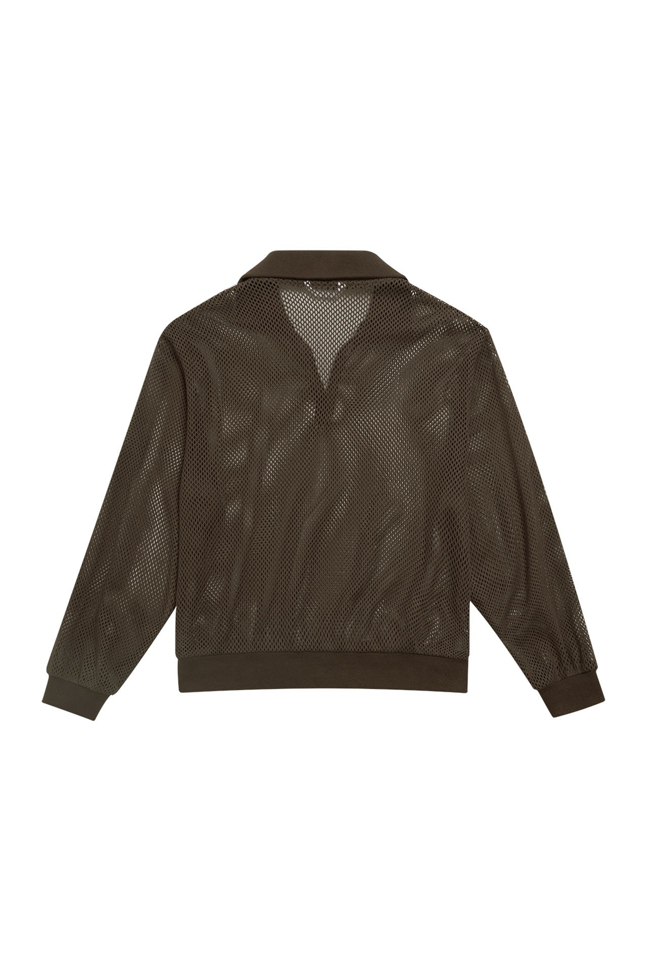 STU - Net V-Neck Collar Knit (Brown) product image 19 | TRAB K-Fashion Australia