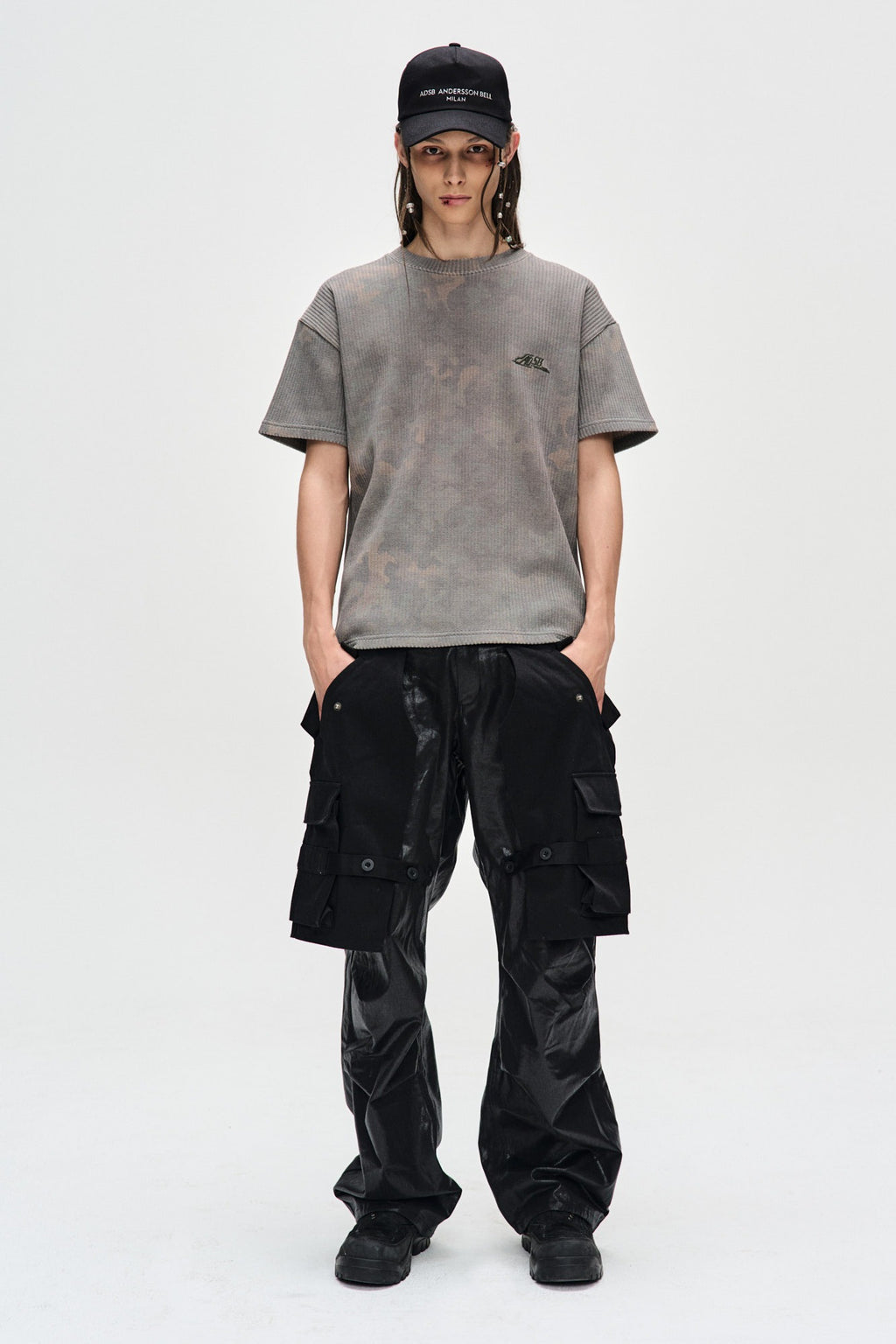 Andersson Bell - Raptor Layered Cargo Pants (Black) product image 1 | TRAB K-Fashion Australia