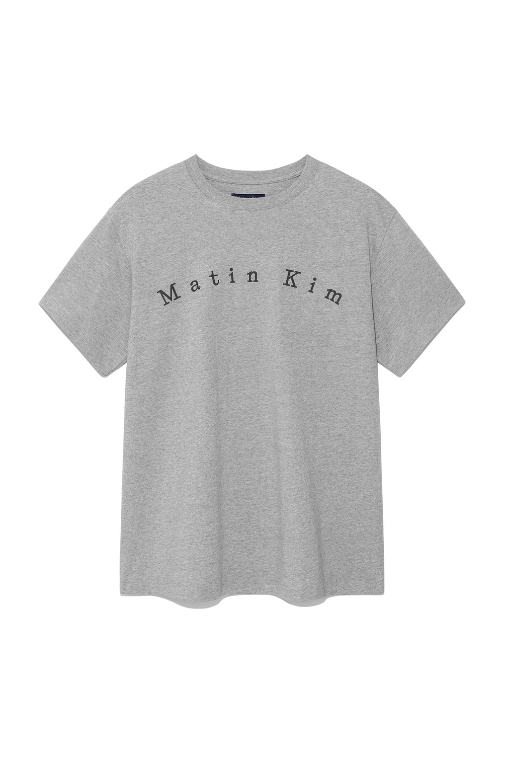 Matin Kim - Minimal Arch Logo Top (Grey) product image 1 | TRAB K-Fashion Australia