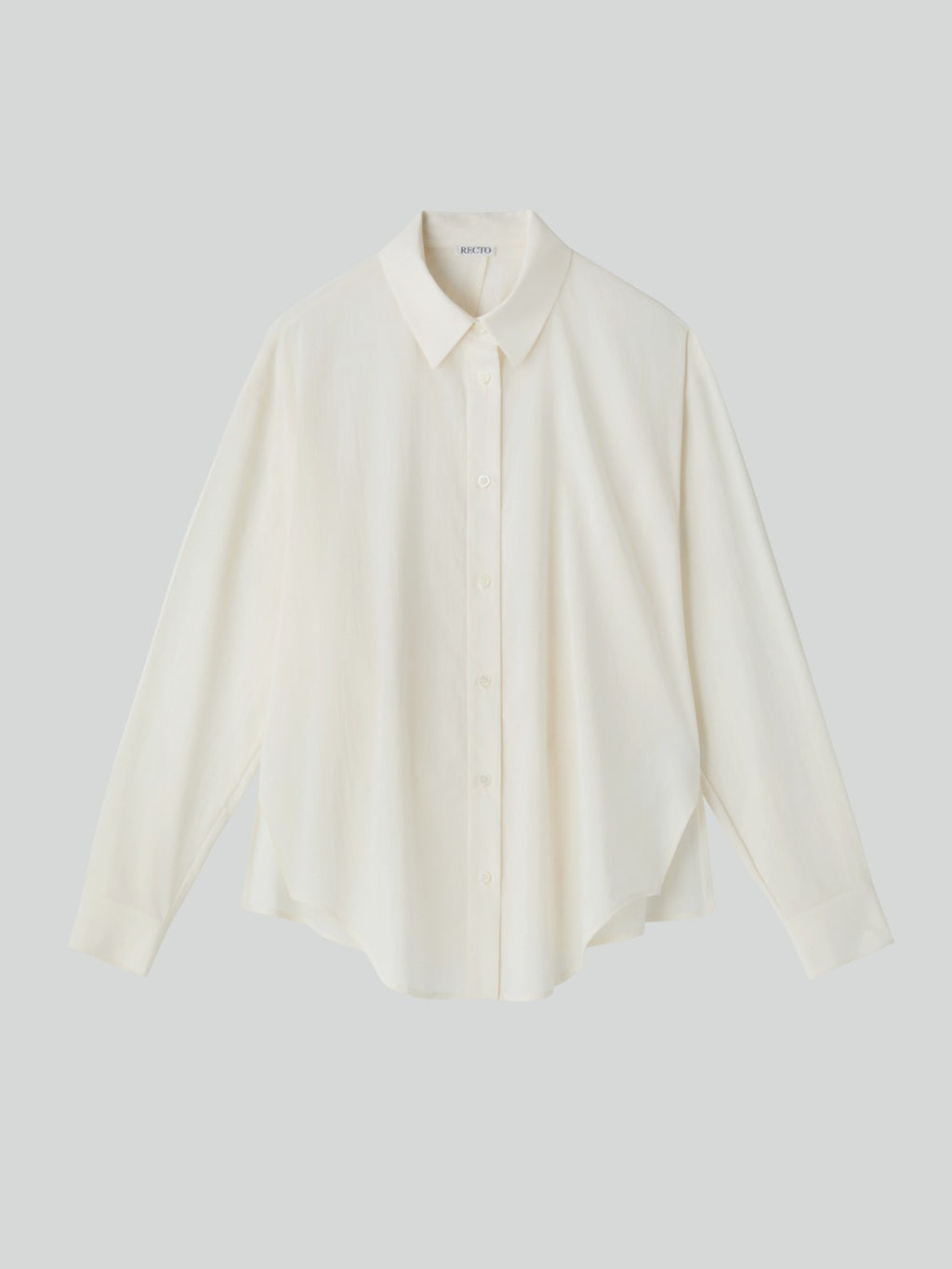 Recto - Open Back Draped Shirt (Bean Ivory) product image 1 | TRAB K-Fashion Australia