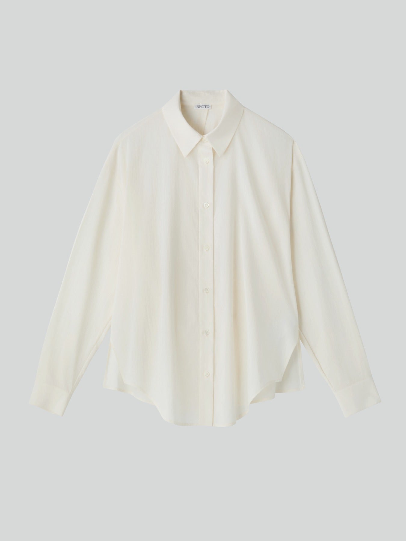 Recto - Open Back Draped Shirt (Bean Ivory) product image 1 | TRAB K-Fashion Australia
