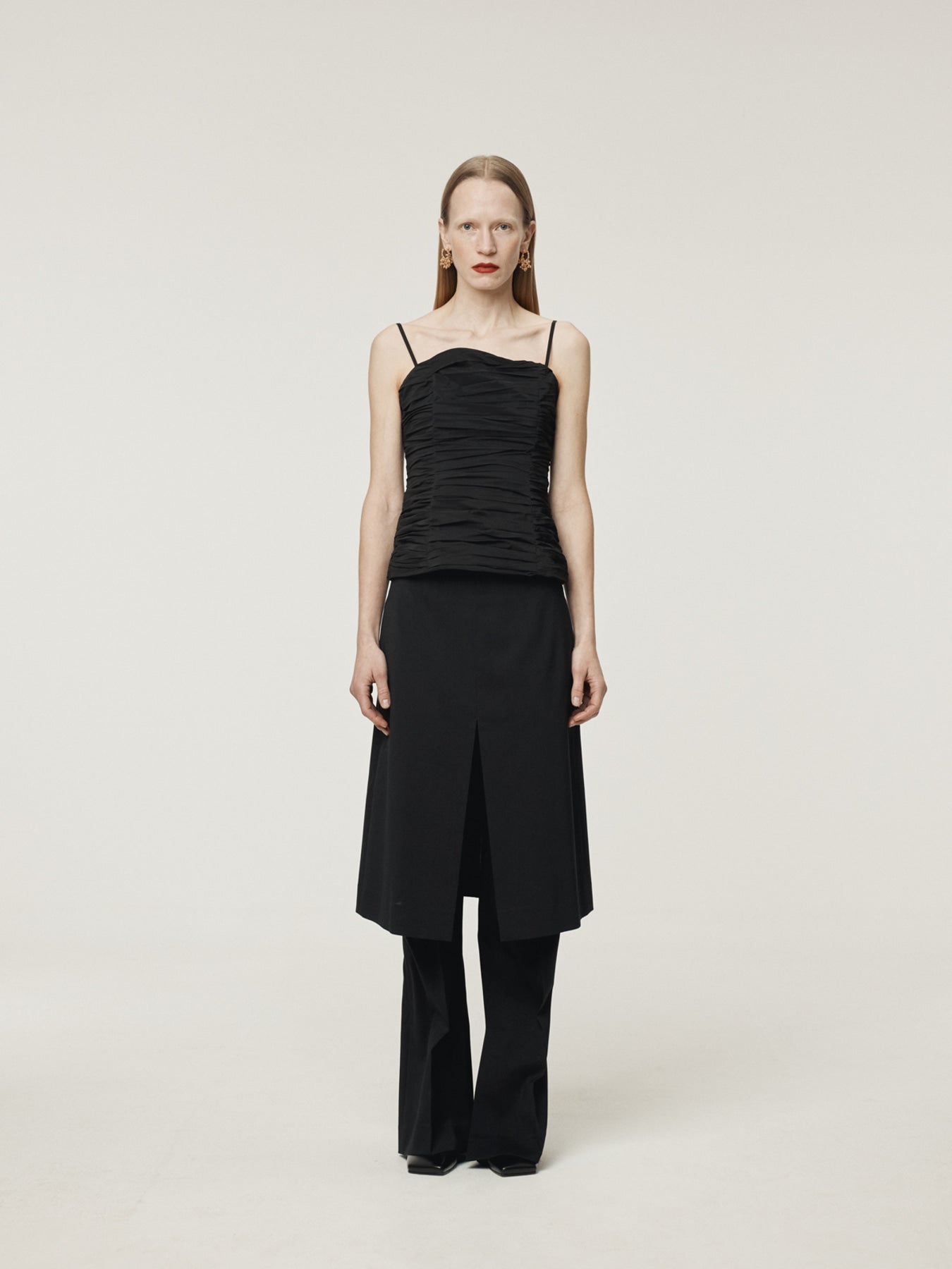 Recto - Gathered Bustier Top (Black) product image 2 | TRAB K-Fashion Australia