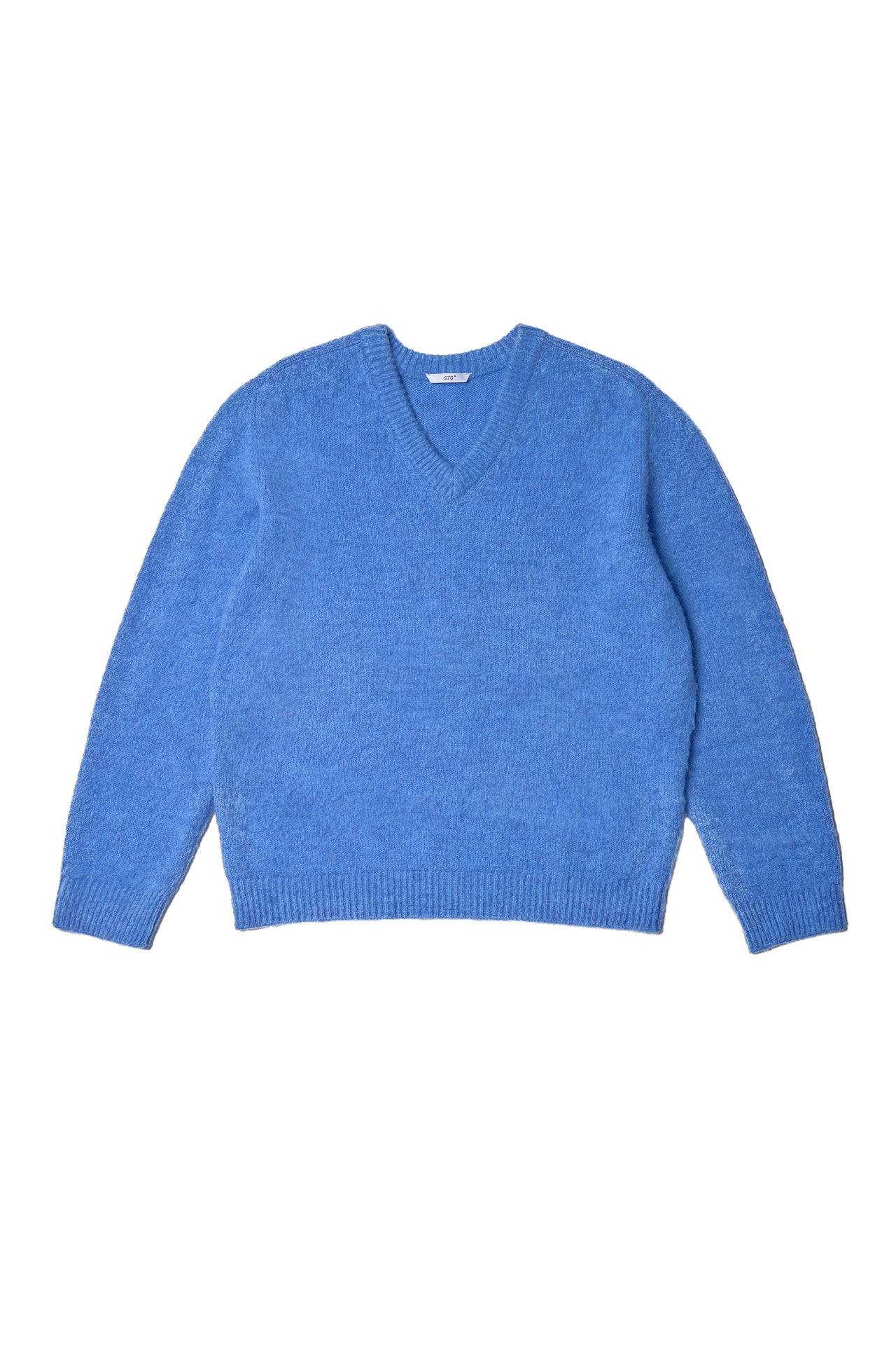 STU - Boucle V-Neck Knit In Azure (Blue) product image 12 | TRAB K-Fashion Australia
