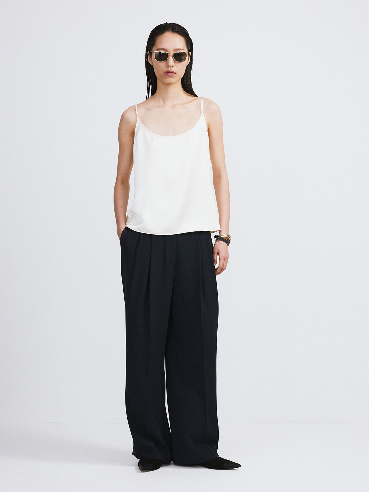 Recto - Back Drape Camisole Top (Lemon Yellow) product image 2 | TRAB K-Fashion Australia