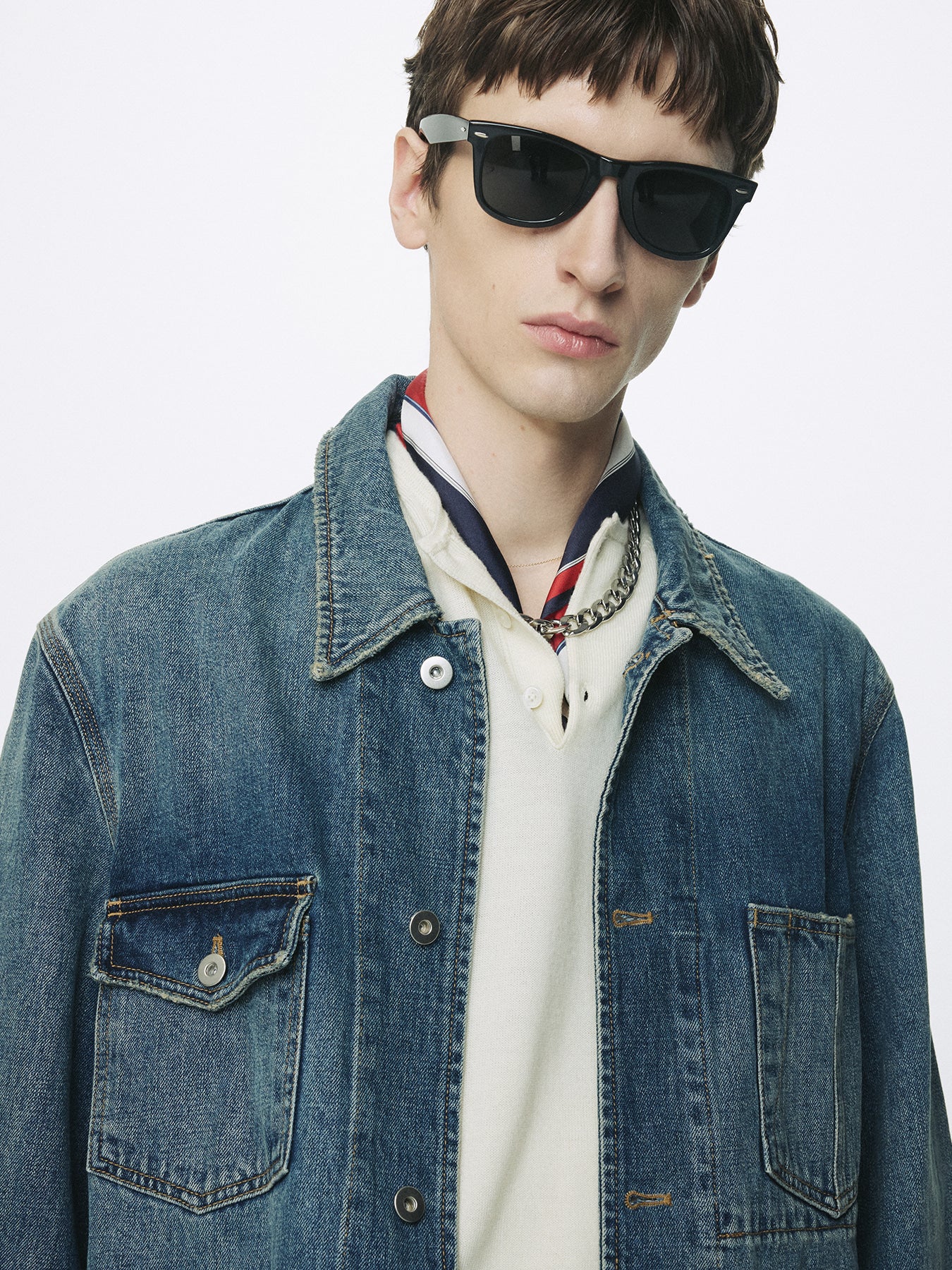 Tonywack - Garment Washed Denim Chore Jacket (Washed Blue) product image 10 | TRAB K-Fashion Australia