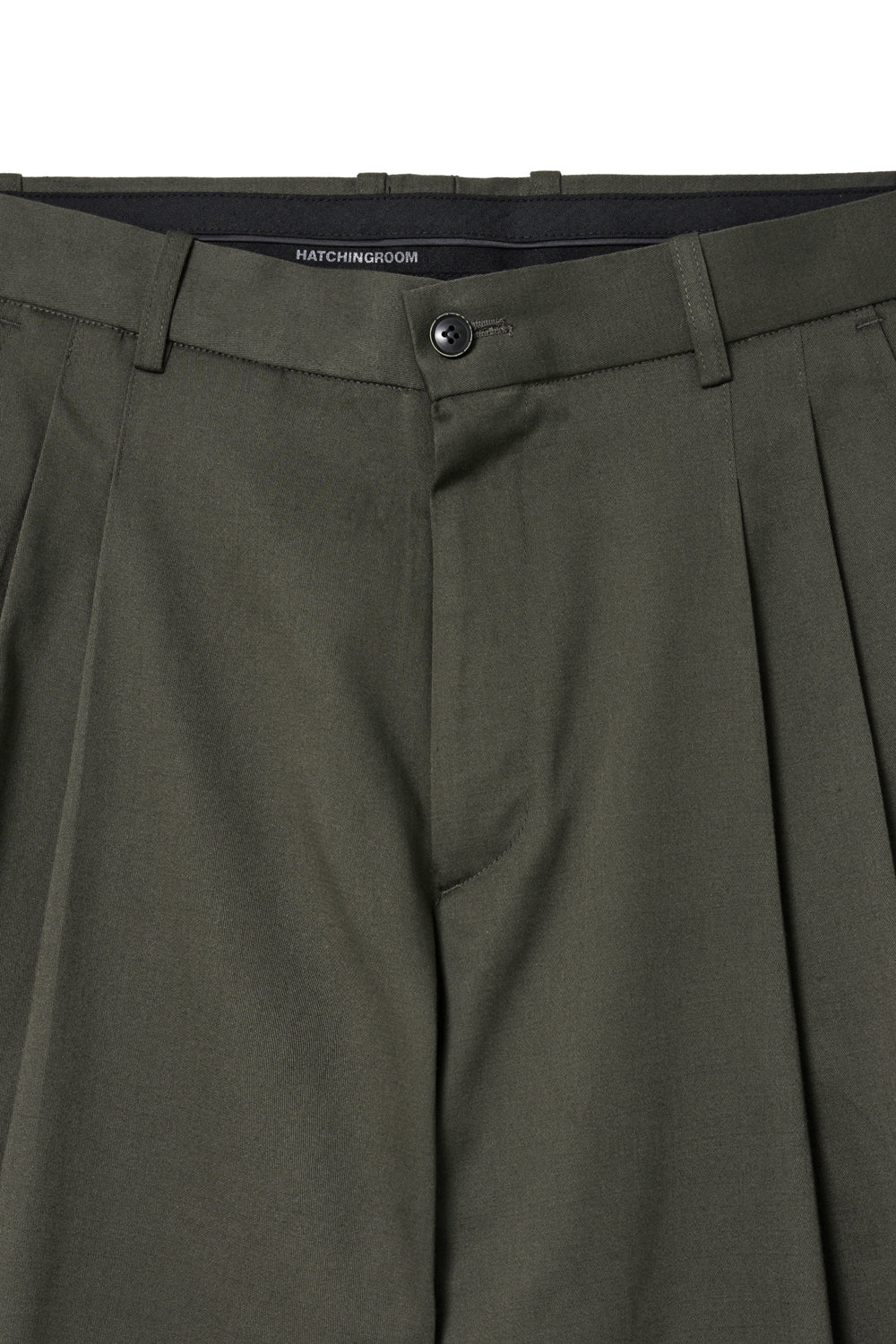 Hatchingroom - Two Pleats Shorts Dark (Khaki) product image 3 | TRAB K-Fashion Australia