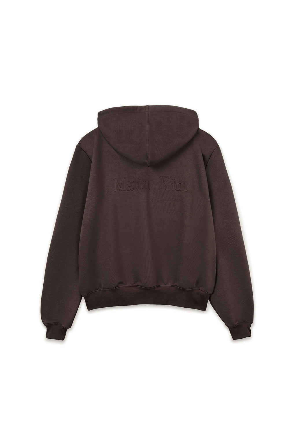 Matin Kim - Back Logo Glitter Hoody Zip Up (Brown) product image 2 | TRAB K-Fashion Australia