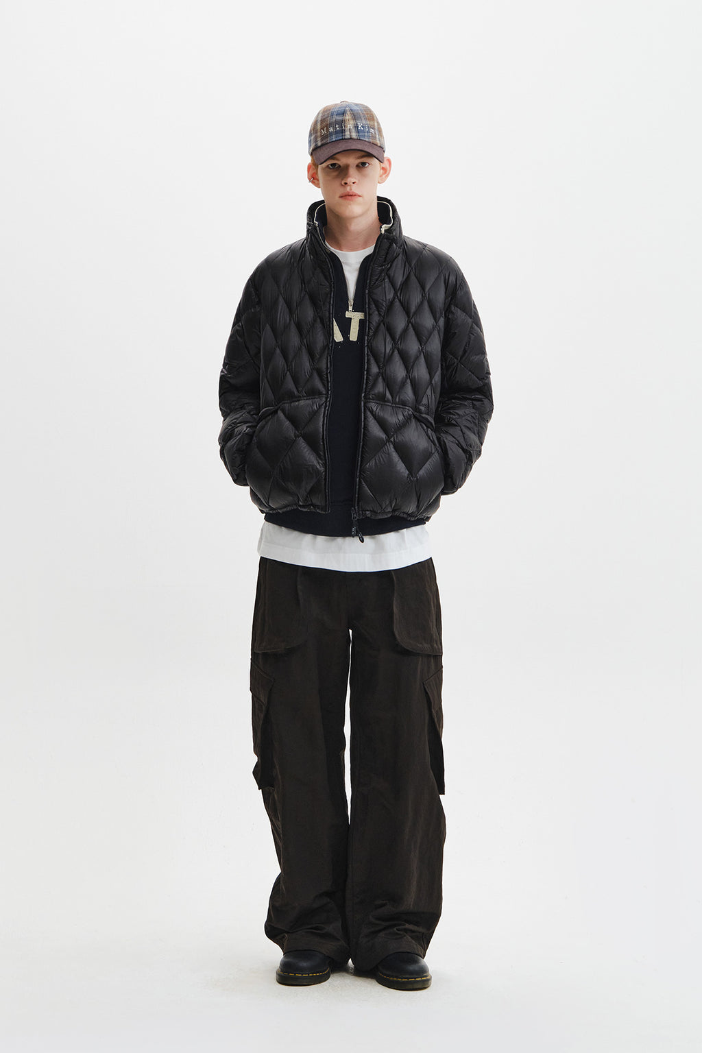 Matin Kim - Mix Quilted Light Down Jumper (Black) product image 10 | TRAB K-Fashion Australia