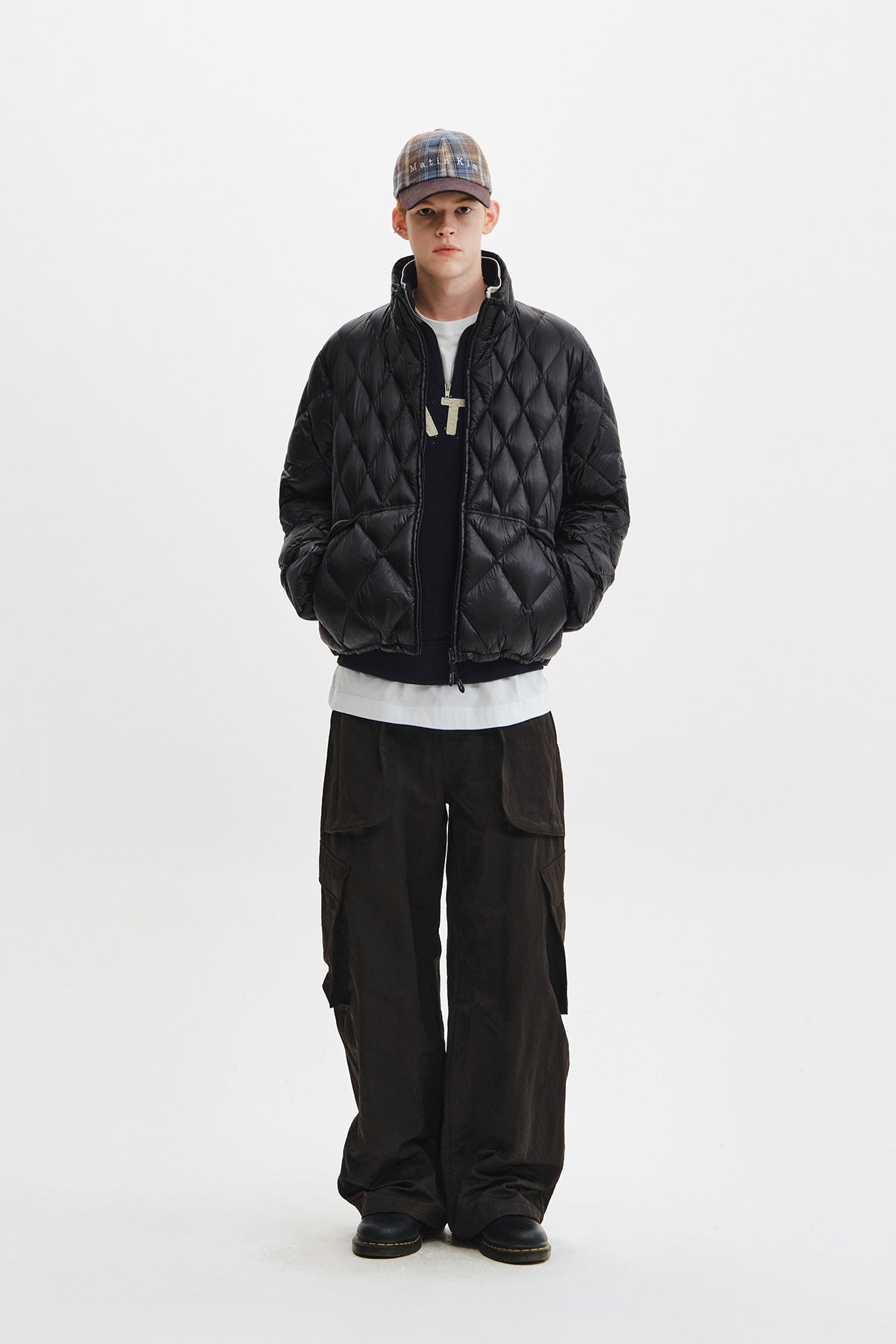 Matin Kim - Mix Quilted Light Down Jumper (Black) product image 10 | TRAB K-Fashion Australia