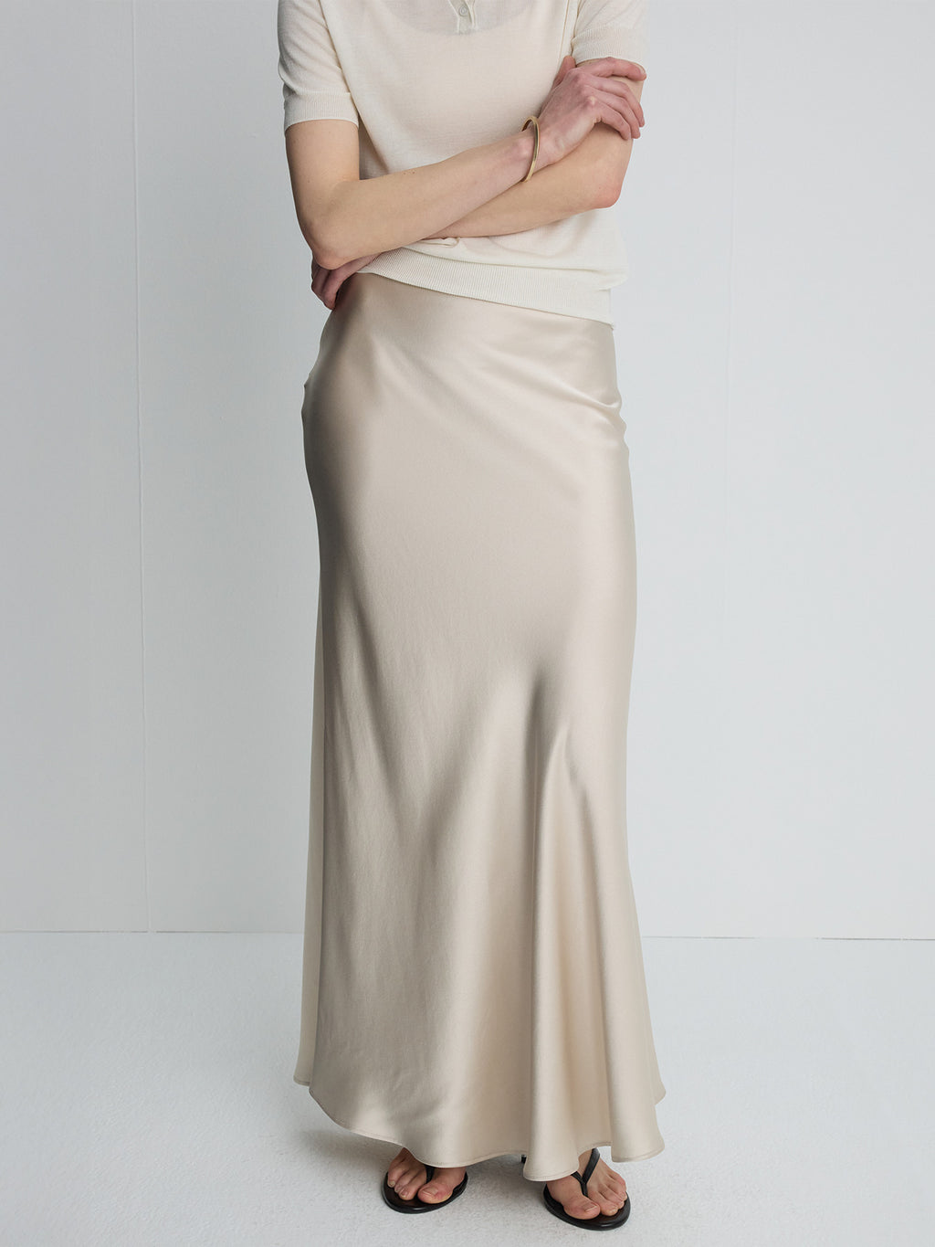 Tonywack - Slip Maxi Skirt (Beige) product image 4 | TRAB K-Fashion Australia