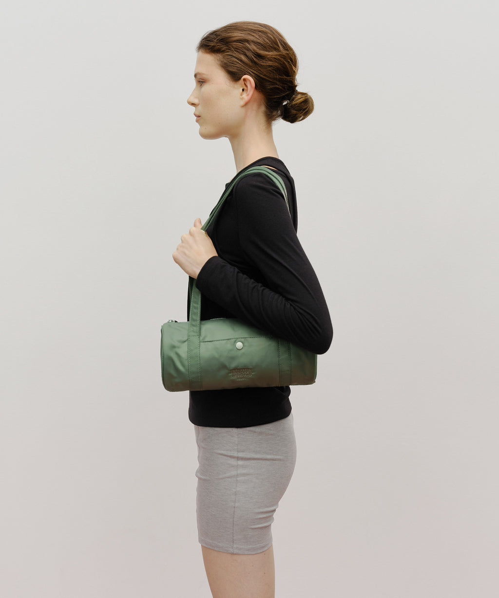 Marithe & Francois Girbaud - Classic Logo Mini Duffle Bag (Gray Khaki) product image 6 | TRAB K-Fashion Australia
