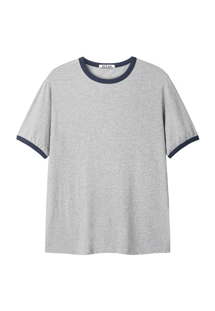 Art if acts - Slub Ringer Tee (Grey/Blue) product image 6 | TRAB K-Fashion Australia