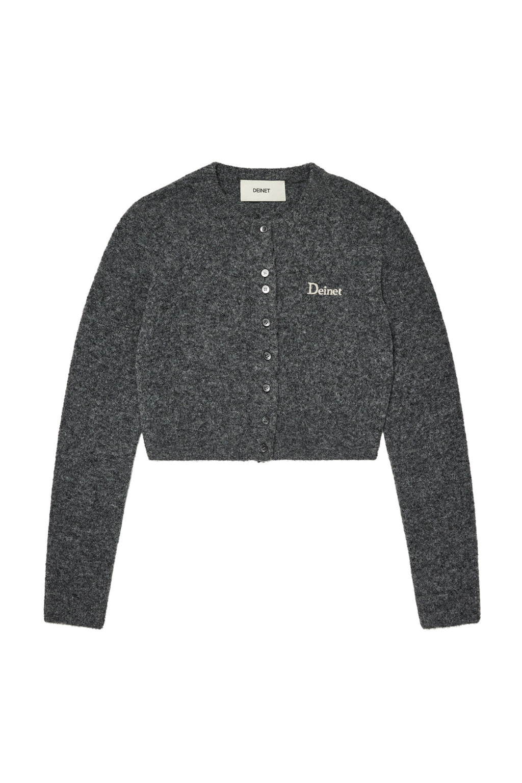 Deinet - Alpaca Round Knit Cardigan (Charcoal) product image 1 | TRAB K-Fashion Australia